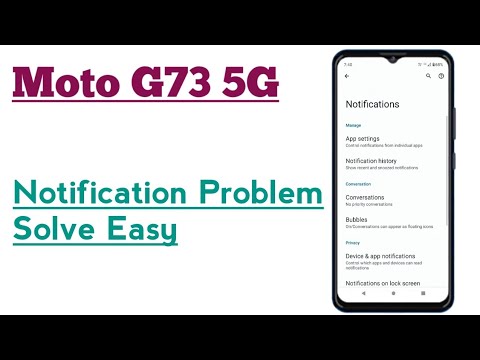 Moto G73 5G || How To Solve Notification Problem