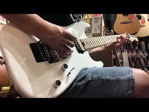 Sound Demo Charvel Pro Mod San Dimas Style 1 HH Floyd Rose Electric Guitar, Maple FB, Snow White