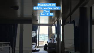 Inside a Deluxe Balcony Cabin on MSC Seashore! 🛏️🌊 #MSCSeashore