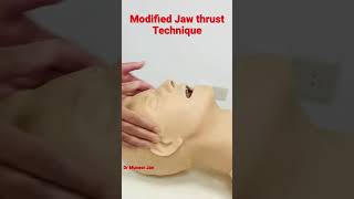Modified Jaw thrust technique #medtimewithdrmuneerjan