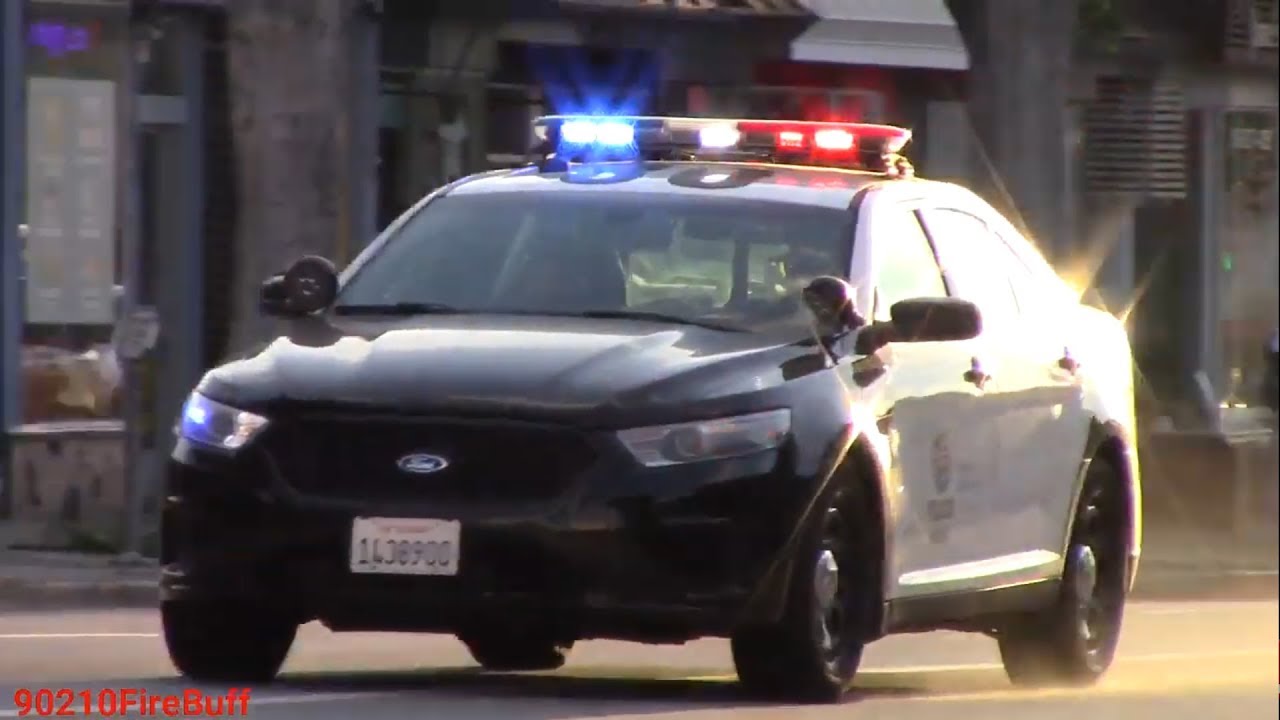 Multiple LAPD West LA Units Responding Code 3 to a Man with a Gun