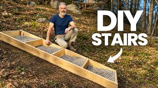 MAKE DIY Outdoor Stairs for Hills (2024 UPDATE)