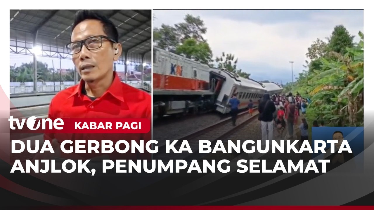 Kereta Api Bangunkarta Anjlok di Bumiayu | Kabar Pagi