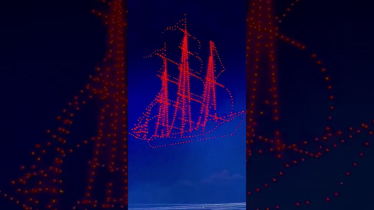 Chinese Drones Shoot Fireworks Now