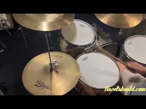 VIDEO! CLEAN SEMI-DARK CUTTING Zildjian 14” NEW BEAT Hihats 1088 1476 g image 9