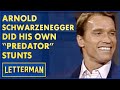 Arnold Schwarzenegger Did His Own "Predator" Stunts | David Letterman