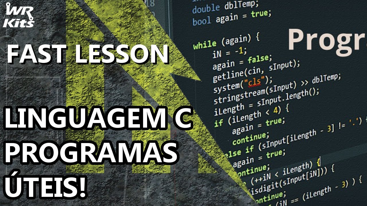 CRIANDO UM PROGRAMA ÚTIL EM C EM POUCOS MINUTOS