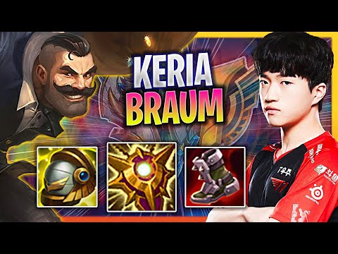 LEARN HOW TO PLAY BRAUM SUPPORT LIKE A PRO! | T1 Keria Plays Braum Support vs Nautilus!  Season 2023