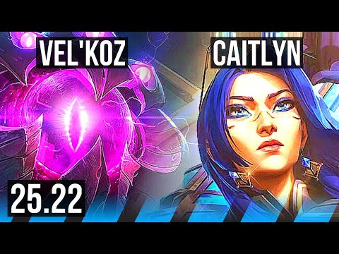 VEL'KOZ vs CAITLYN (MID) | Legendary | EUW Master | 25.22