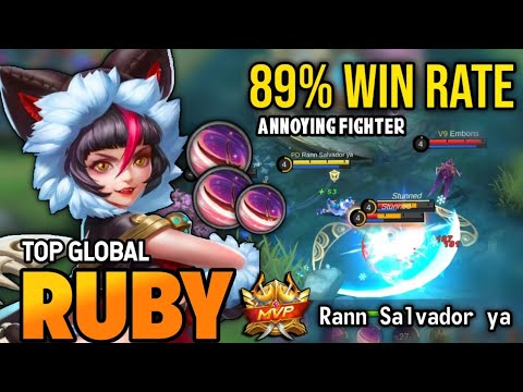 89% WIN RATE! RUBY BEST BUILD 2022 | TOP GLOBAL RUBY GAMEPLAY | MOBILE LEGENDS✓