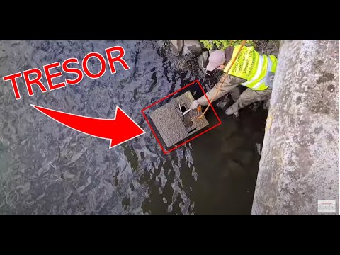 SPEKTAKULÄRE Tresor Bergung beim Magnetfischen