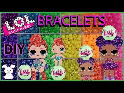 LOL Surprise CHARM FIZZ BALLS and DIY Bracelets |SugarBunnyHops Video