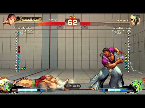 Kenjiro [Ryu] vs camuflage ninja [Sagat] - Endless Battle