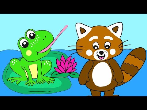 Pukkins och Grodan - Pukkins värld - Lek och lär dig färger för barn i en rolig film på svenska