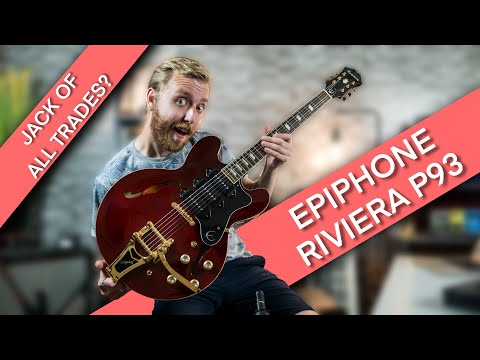 Epiphone Riviera Custom P93 Limited Edition Wine Red image 12