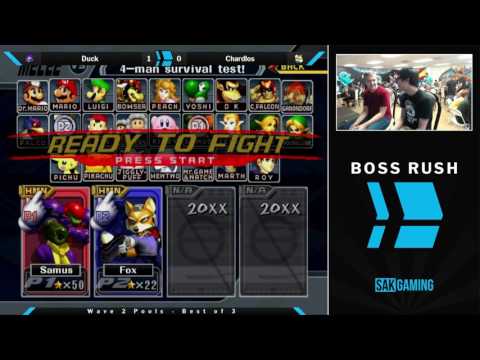 Boss Rush: Duck Wave 2 Pools - Duck (Samus) vs Chardlos (Fox)