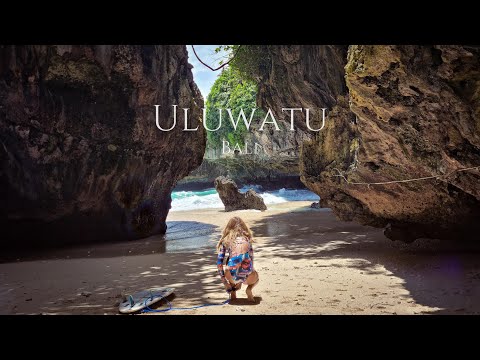 Cliff-Edged Surfer's Azure Paradise. Uluwatu, Bali