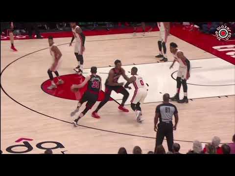 Hassan Whiteside - Four Blocks in First Quarter - Blazers vs Bulls - 11.29.19
