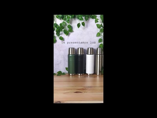 Vídeo relacionado con NERTHUS FIH 906 Botella Doble Pared 500 ml Acero Inoxidable Calavera, Termo Doble Pared para fríos y Calientes