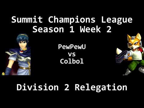 SCL1.2 - PewPewU (Marth) vs Colbol (Fox) - Division 2 Relegation