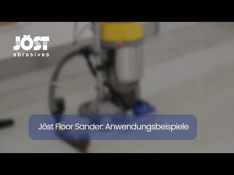 JÖST abrasives: Floor Sander - Anwendungsbeispiele