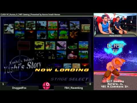 DruggedFox (Shiek) vs. Ravenking (Falco,Ganon) - Melee Bracket Clash IV
