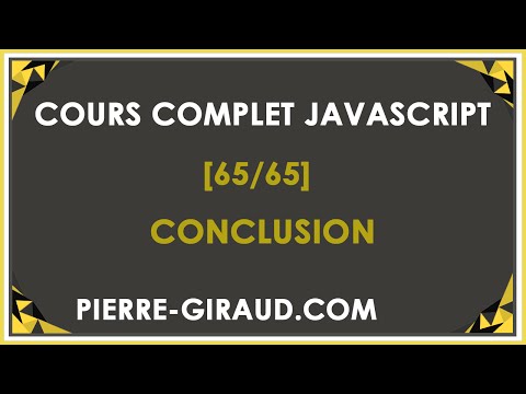 COURS COMPLET JAVASCRIPT 1 65 Présentation du cours JavaScript