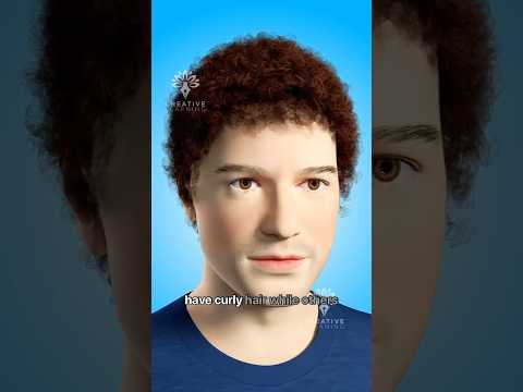 Why Do Some People Have Curly 😮Hair  #short  - Creativelearning3d