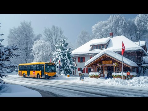 Grindelwald Switzerland🇨🇭Amazing Swiss Village Road Trip In Winter ❄️🏔️