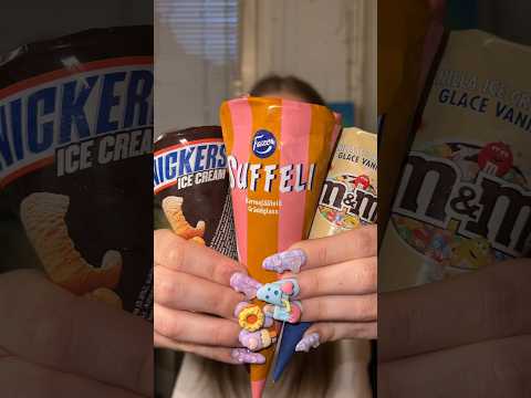 Snickers VS M&M’s 😱😍 #tasty #food #icecream #review #grocery #snickers #chocolate #sweet #vs