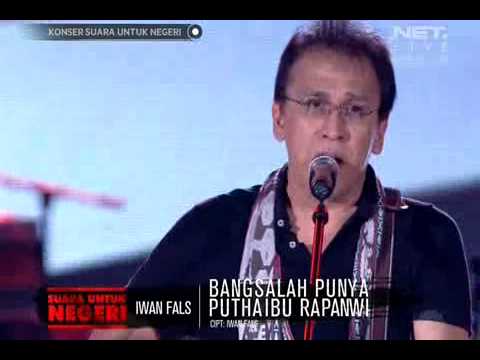 bangunlah putra putri ibu pertiwi : konser iwan fals polonia Medan 26 jan 2014