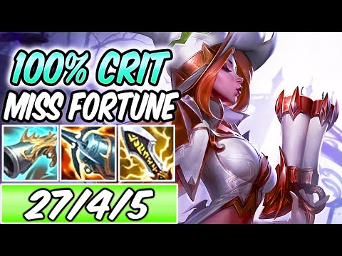 PENTAKILL! BROKEN MISS FORTUNE TOP ADC PRESTIGE EDITION | NEW FULL CRIT Build & Runes | S+ Gameplay