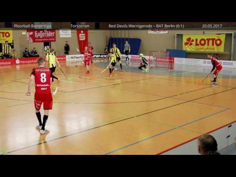 Floorball Bundesliga Torszenen: Red Devils Wernigerode - BAT Berlin (6:1) / 20.05.2017