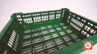 Fulcrum 12 Ltr 400x300x140 mm 20kg Plastic Foldable Crate STP-403014