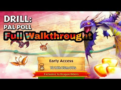 DRILL: PAL POLL Completed | Full Walkthrought | Gauntlet Event | Dragons: Rise Of Berk