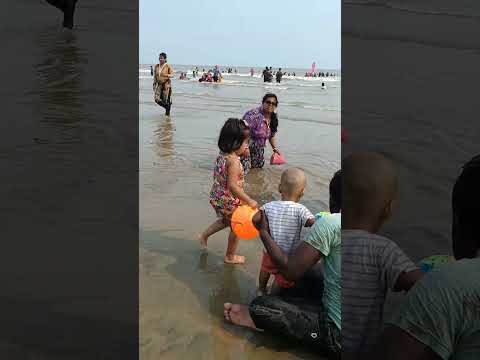 Saanvi’s Beach Run at New Digha 🌊👧 | 3-Year-Old’s Joyful Moments by the Sea #shorts