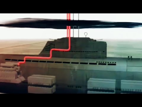 System of the German Schnorchel U-Boat diesel engine and battery in WW2