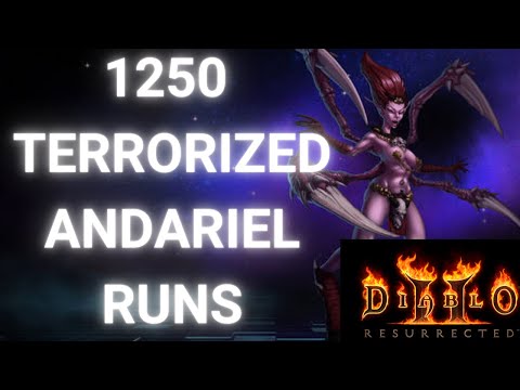 I KILLED TERRORIZED ANDARIEL 1250 TIMES - Diablo 2 resurrected