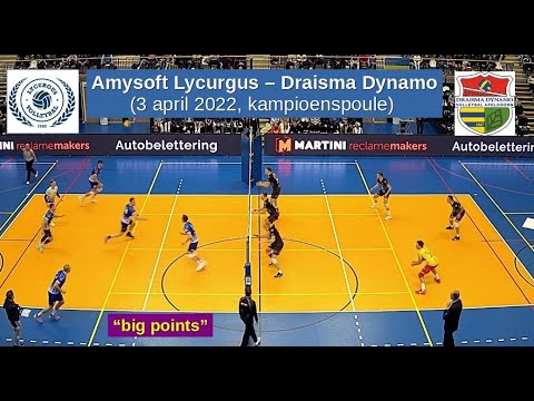 2022-04-03 Amysoft Lycurgus - Draisma Dynamo (kampioenspoule), "big points" in 7 minuten