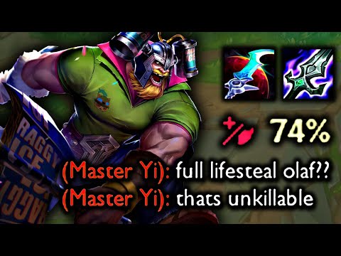 ECLIPSE OLAF IS OP - FULL LIFESTEAL OLAF IS UNKILLABLE