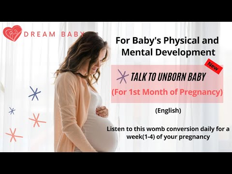 Talk to unborn baby in 1st month | pregnancy 1st month garbhsamvad | communicate with unborn week1-4