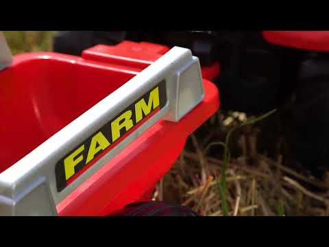 Трактор с педалями с ковшом и прицепом FALK Mc Cormick Red