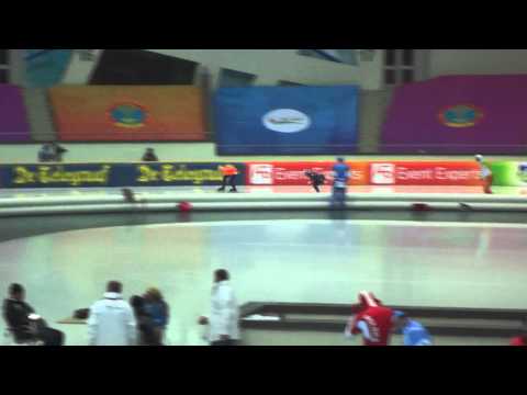 Speed Skating World Cup Astana 2011 November 25th 500m Michel MULDER   Tucker FREDRICKS