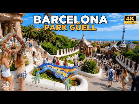 BARCELONA 2026 🇪🇸 Park Güell 4K Walking Tour (Full Experience)