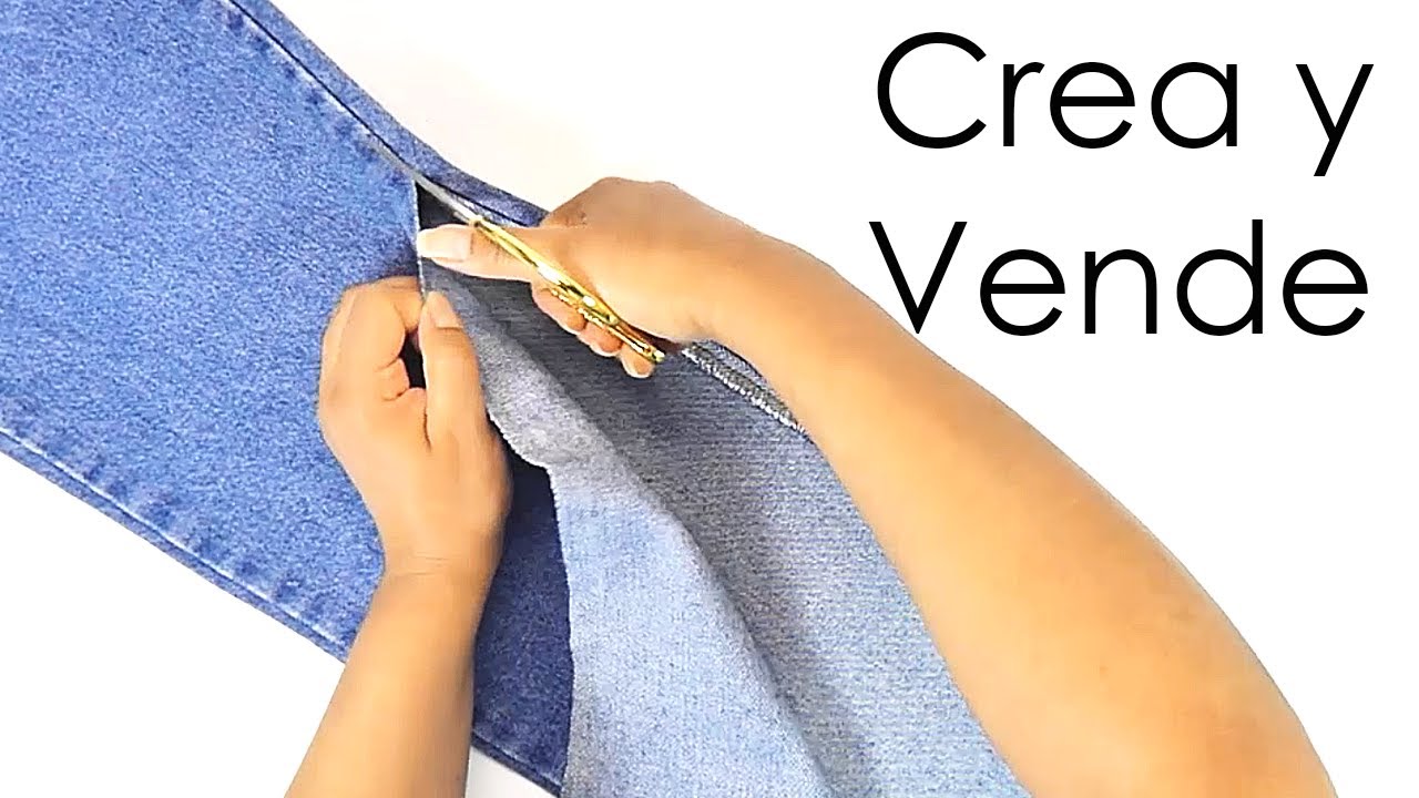 Idea en 5 MINUTOS para VENDER o REGALAR (Bolsita con JEANS) Ecobrisa