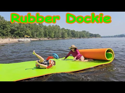 #1 Best Floating Water Mat - Rubber Dockie 18X6 Floating Mat