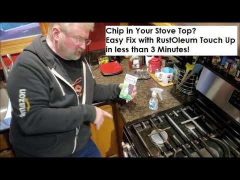 Chip in your Stove Top? Rust-Oleum Paint Specialty Brush Bottle Appliance Touch Up, Black