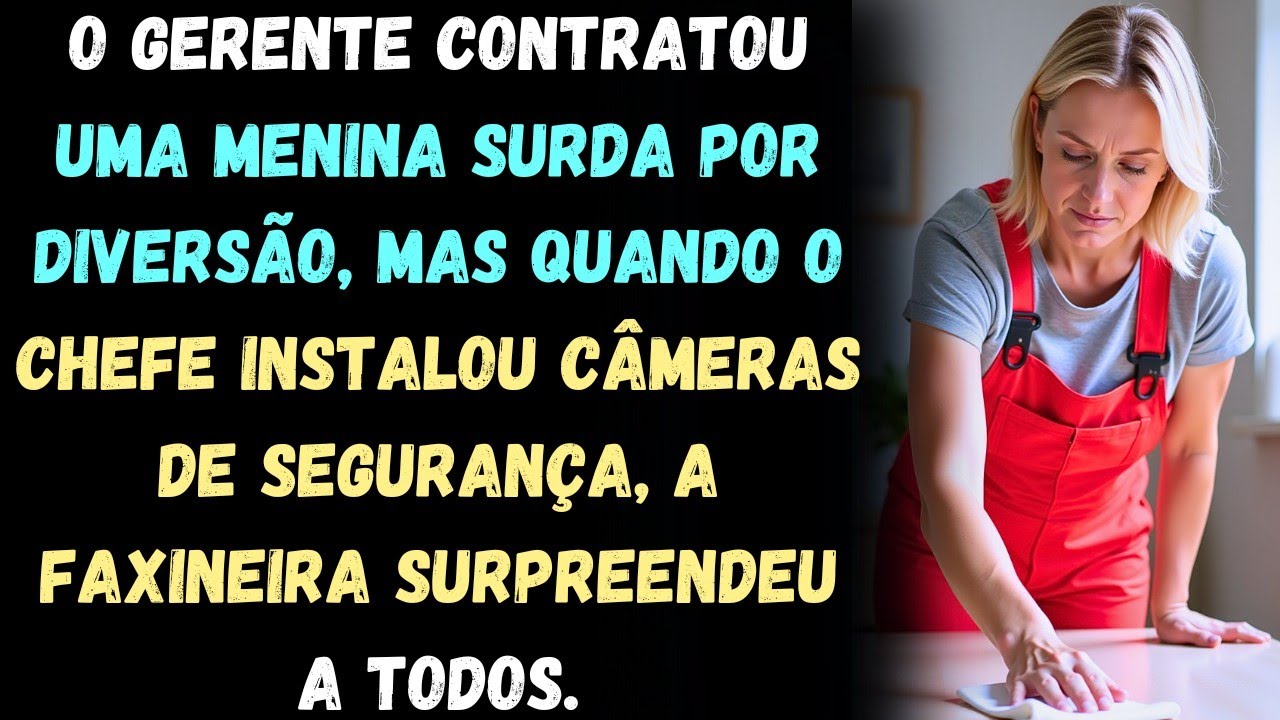 Gerente contrata uma menina surda por DIVERSÃO. Mais tarde, as câmeras de segurança surpreenderam...