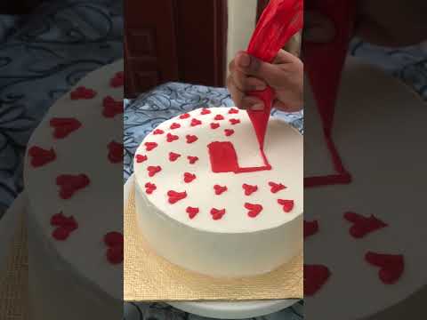 My creativity and writing on cake🥴 but still a good attempt for me