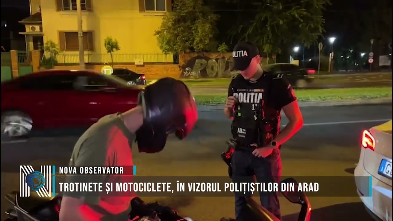 Trotinete și motociclete, în vizorul polițiștilor din Arad